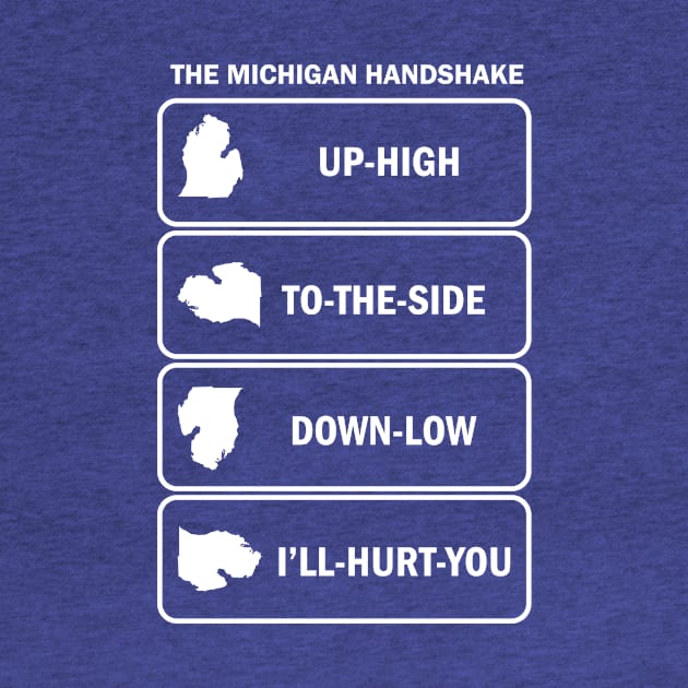 The Michigan Handshake by Lost Mitten Apparel Co